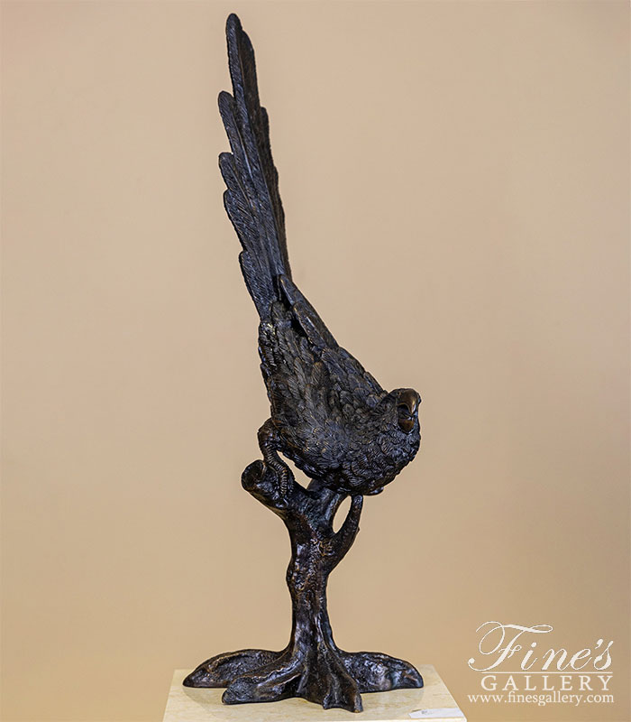 Bronze Parrot Statue