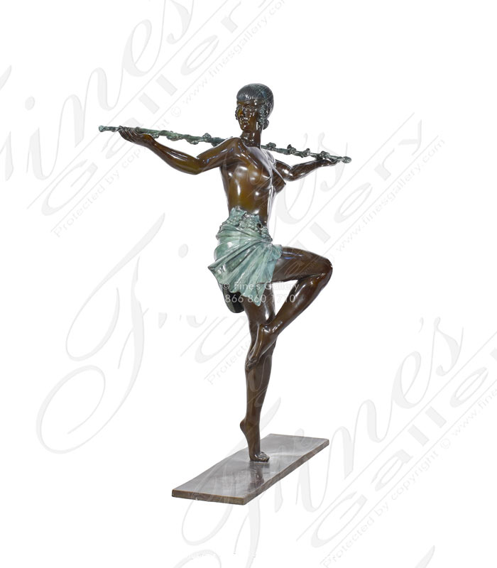 Vintage Beautiful Dancer Bronze Statue