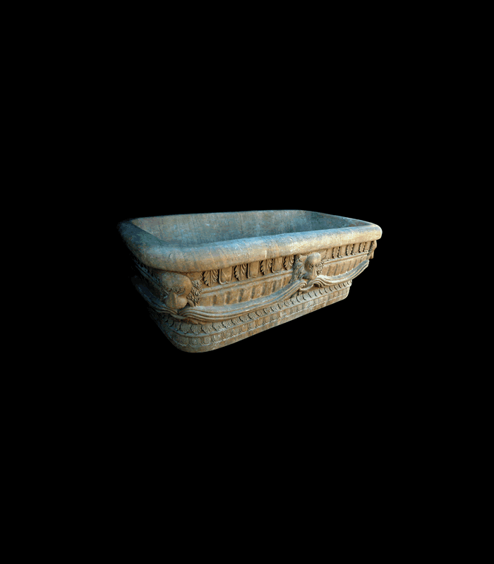 Lion Head Marble Tub