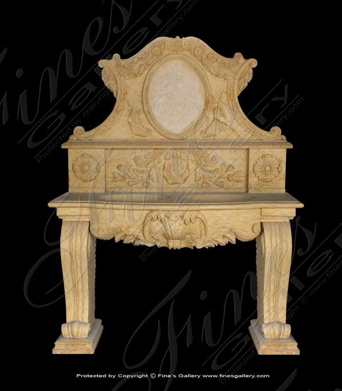 Gold Marble Double Sink Vanity