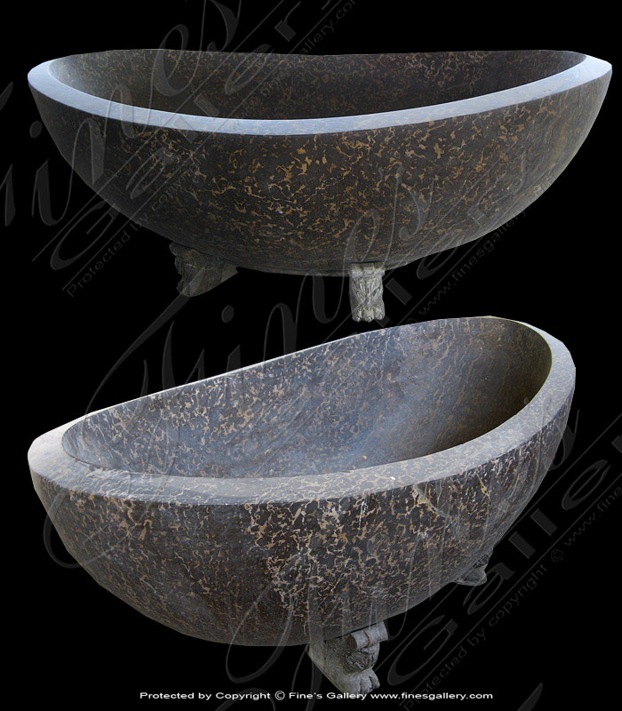 Black Marble Tub