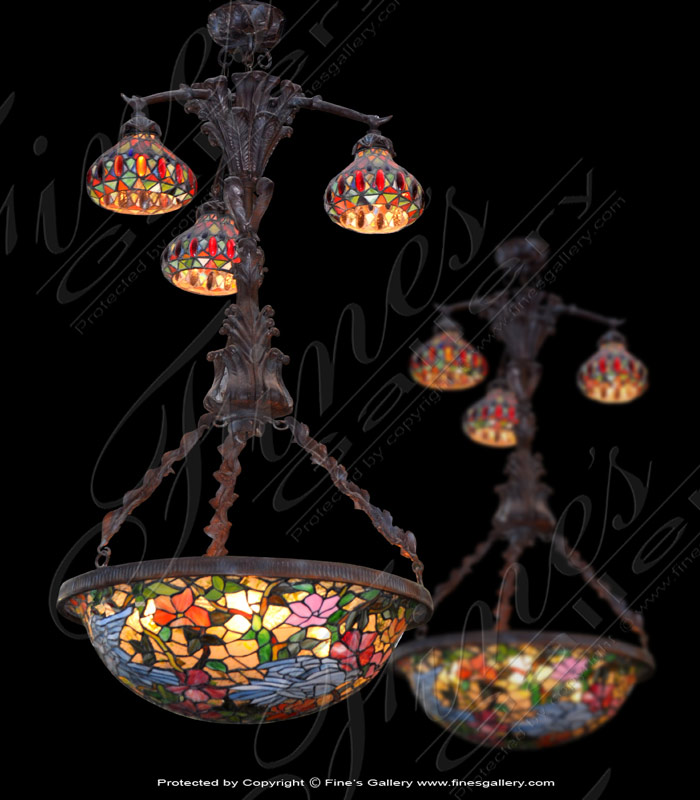 Garden Bluebird Chandelier