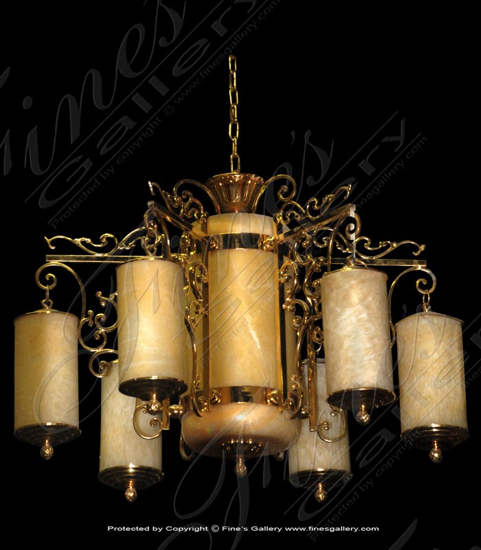 Onyx Cylinder Design Chandelier