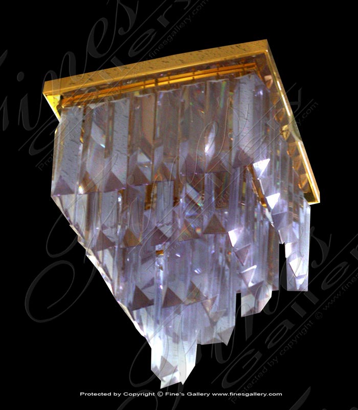 Rectangular Crystal Chandelier