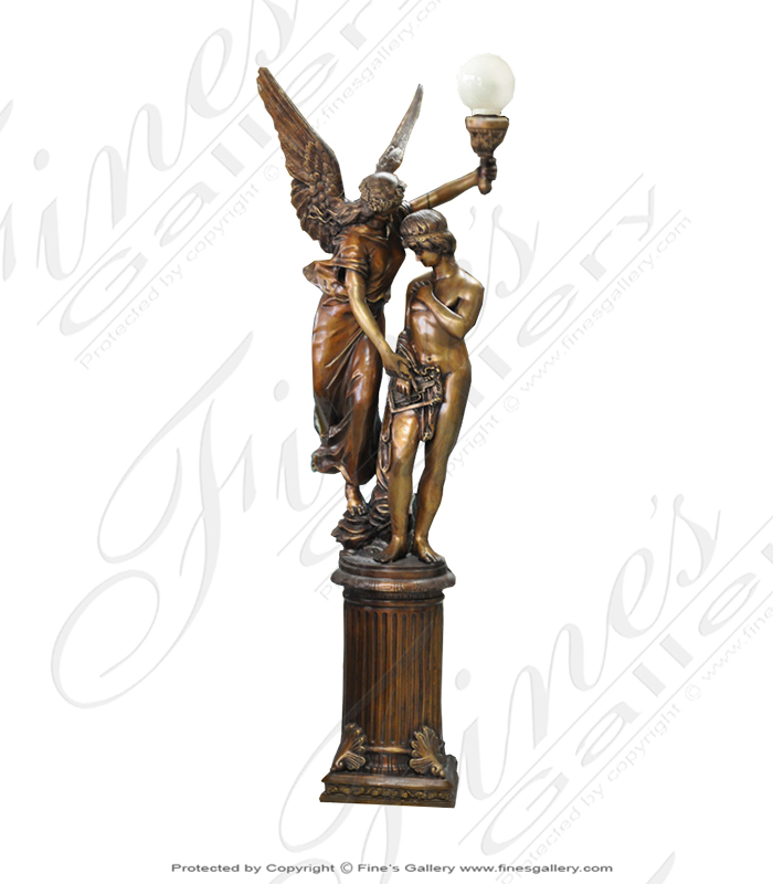 Bronze Angel Lampost