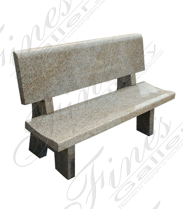 Granite Garden Bench