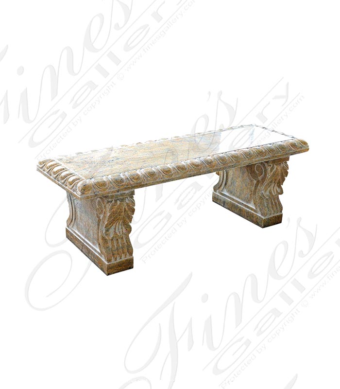 Antique Gold Granite Bench