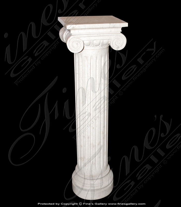 Marble Fluted Column Base