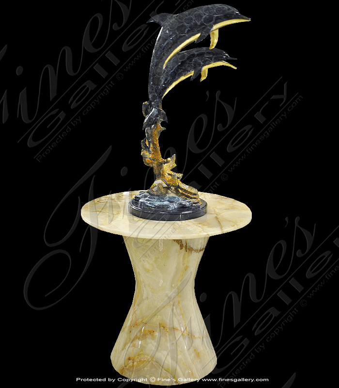 Contemporary Onyx Pedestal