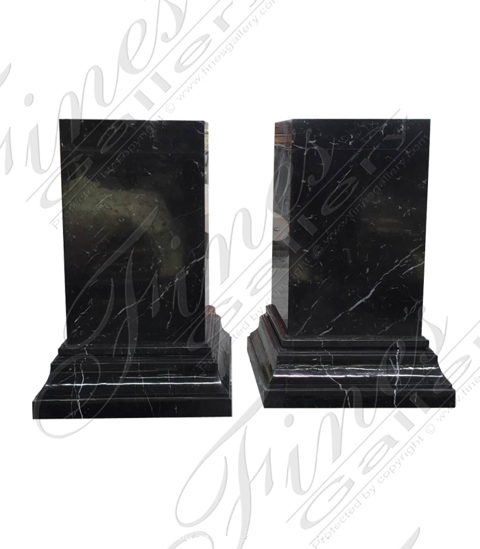 Polished Marquina Marble Bases