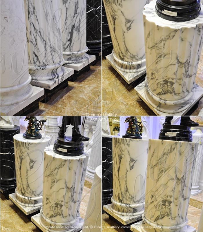 Arabascato Marble Column Base