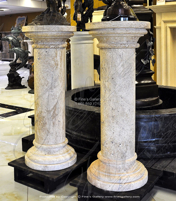 Classical Travertine Pedestal