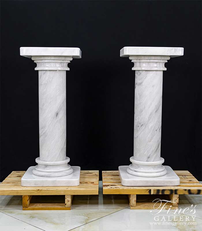 Classic White Marble Pedestal