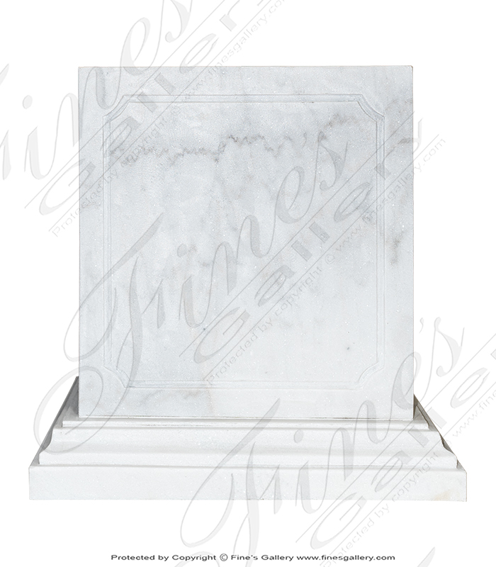 High Grade Statuary White Marble Pedestal