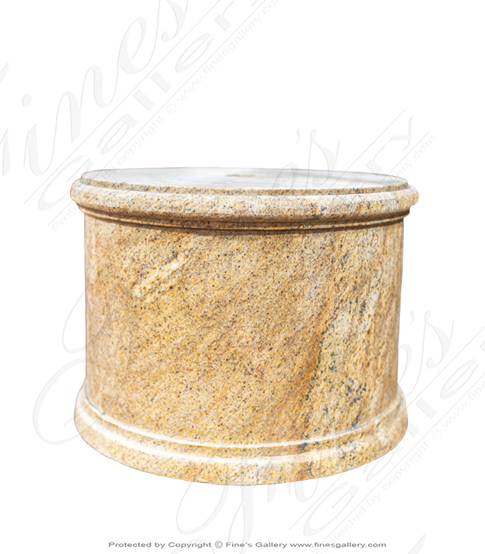 Hollow Granite Fountain Base