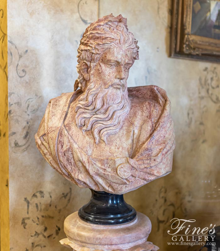 Marble Neptune Bust