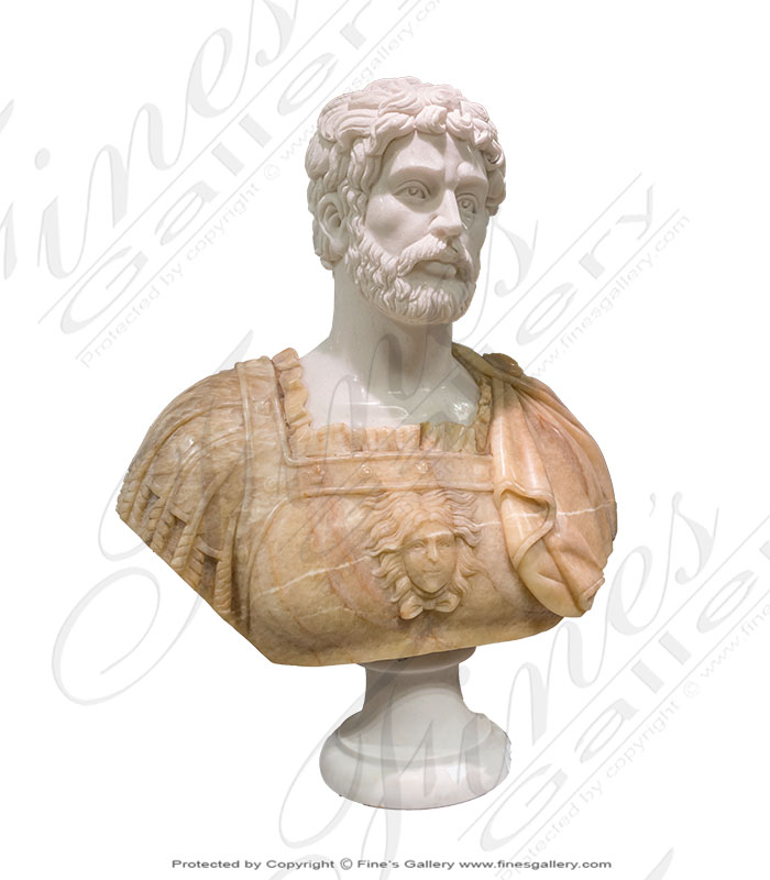 Roman Soldier Marble Bust