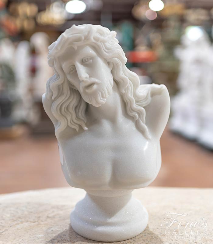 Jesus Christ in Pure White Marble