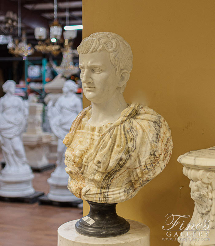 Natural Stone Bust of Julius Caesar