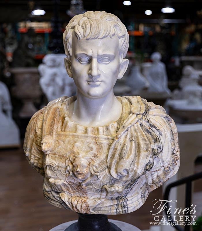 Natural Stone Bust of Julius Caesar