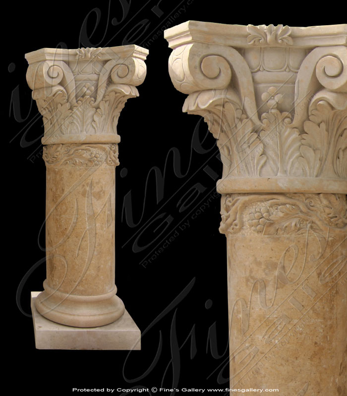 Light Brown Marble Columns