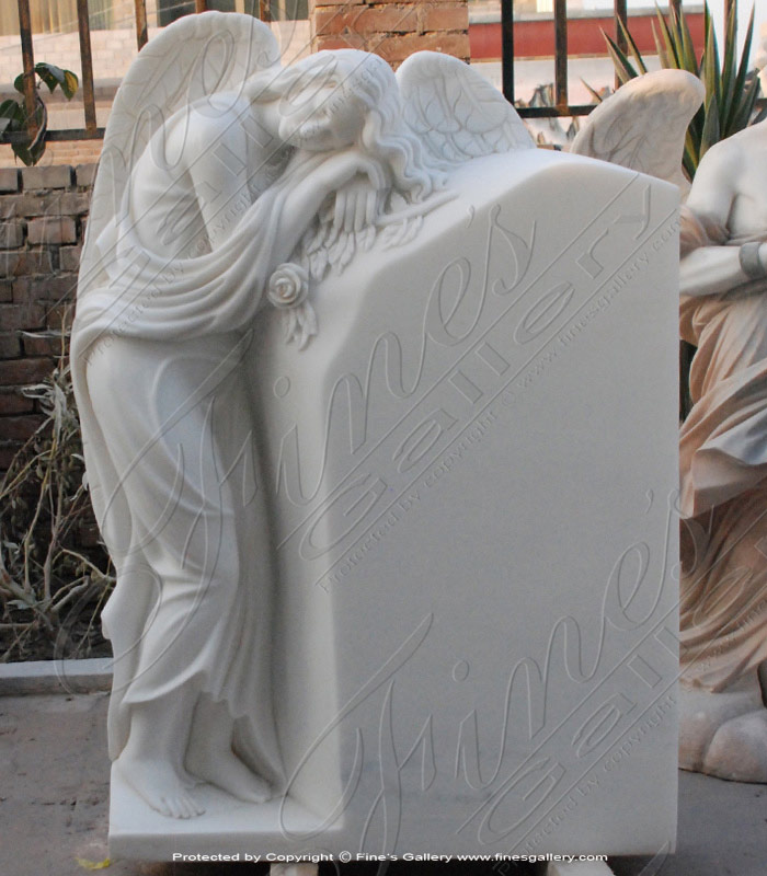 Sleeping Angel Marble Memorial
