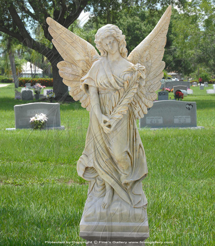 Beautiful Marble Angel Memorial