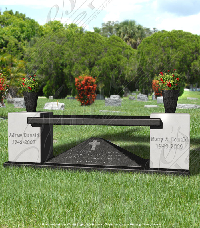 Black and White Granite Memorial 