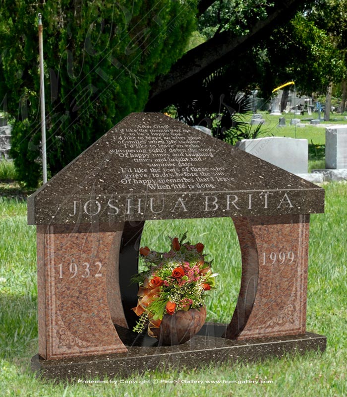 Flower Shelter Granite Memorial