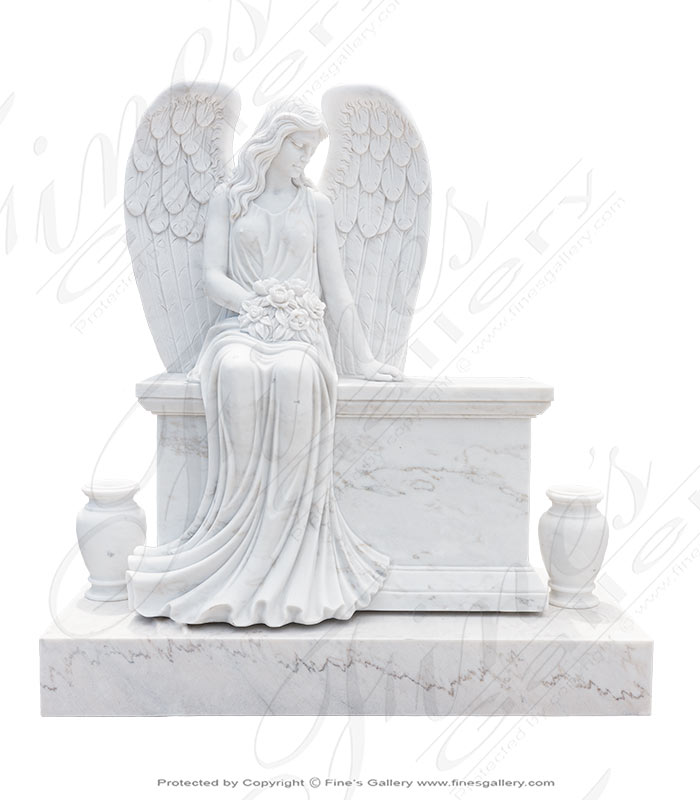 Beloved Angel Marble Monument