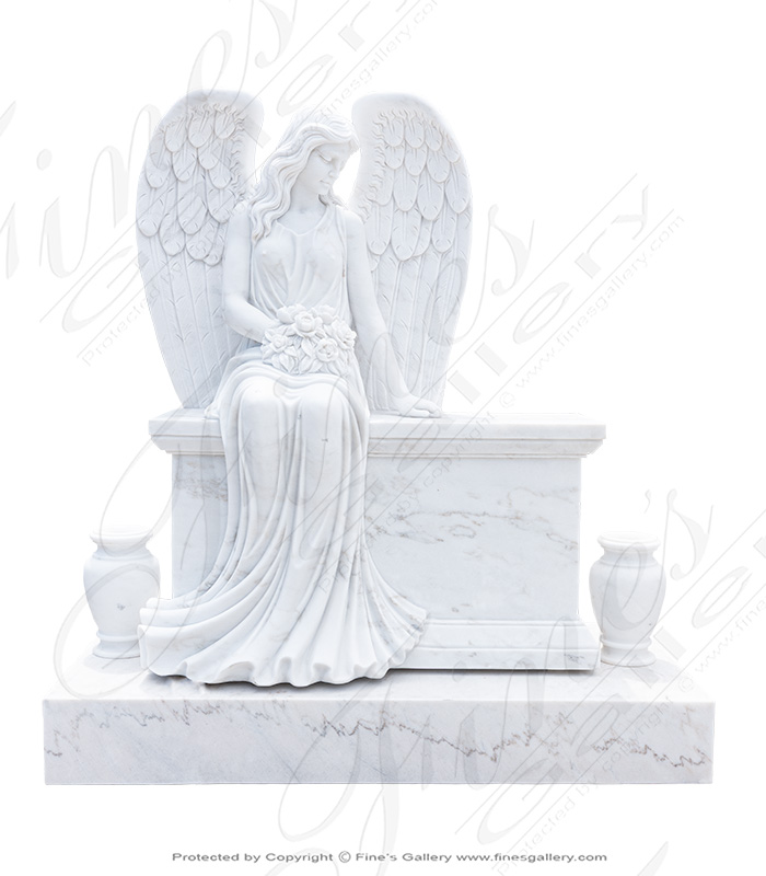 Beloved Angel Marble Monument