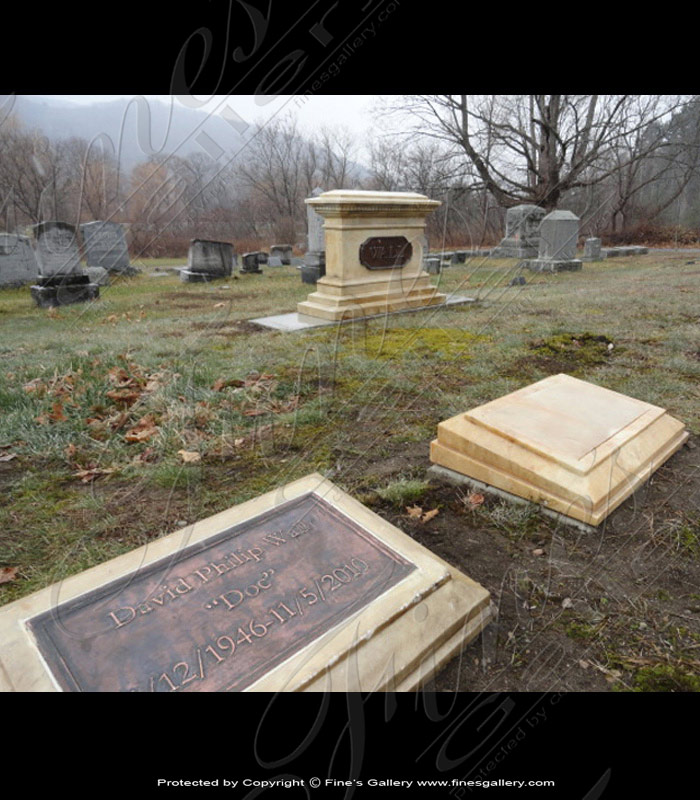 Antique White Marble Memorial