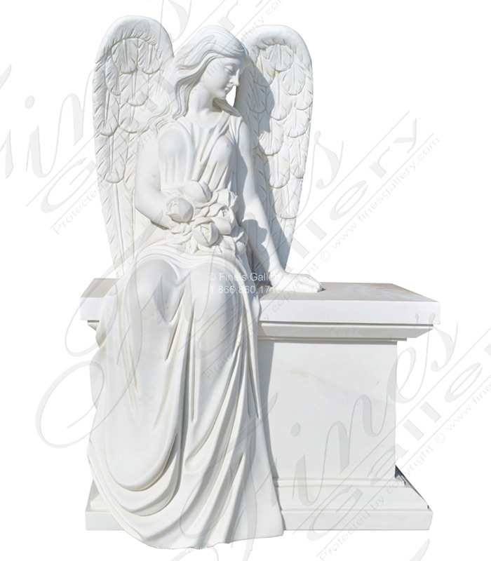 Loving Angel Monument Bench