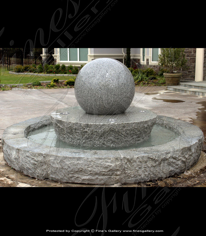 Granite Rotating Sphere Fountain
