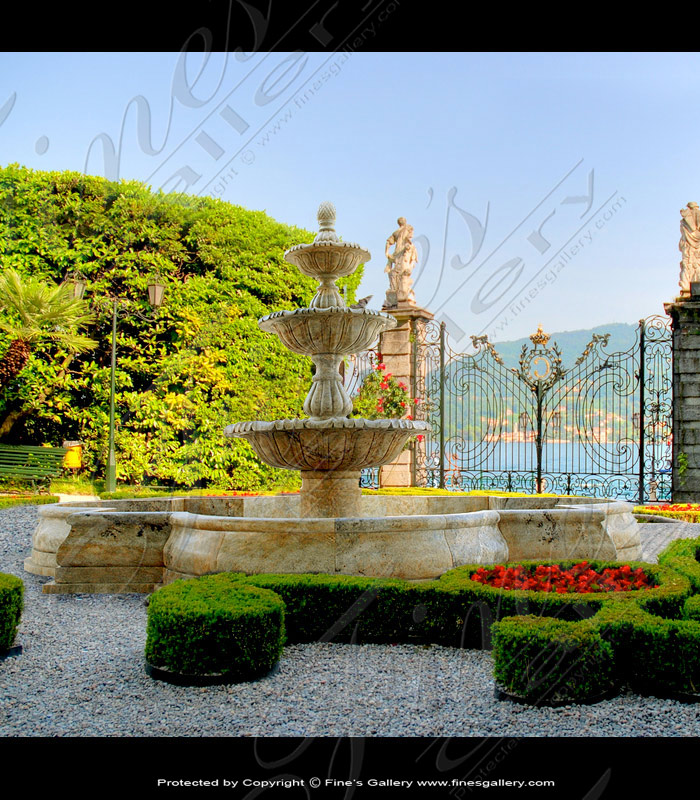 Apuan Alps Granite Courtyard Fountain