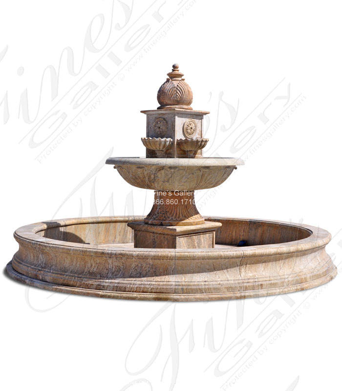 Antique Gold Granite Fountain