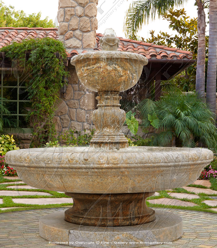 Antique Gold Granite Fountain