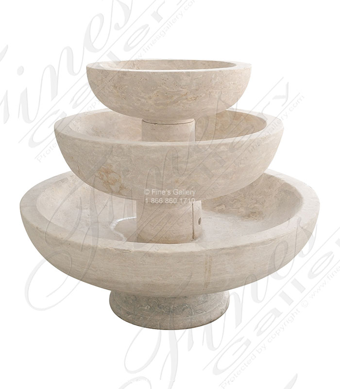 Minimalistic Natural Stone 3 Tier Fountain