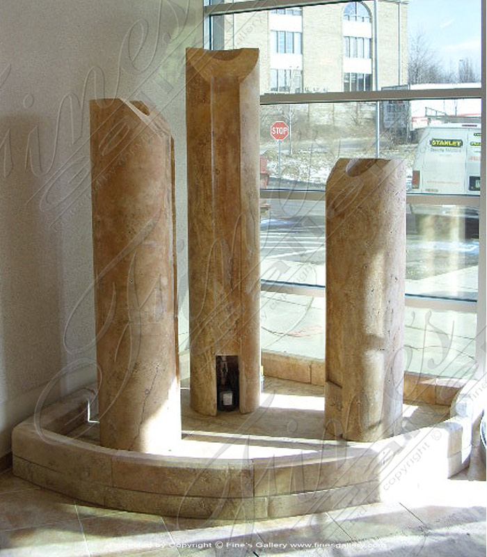 Contemporary Fountains in Natural Marble and Granite