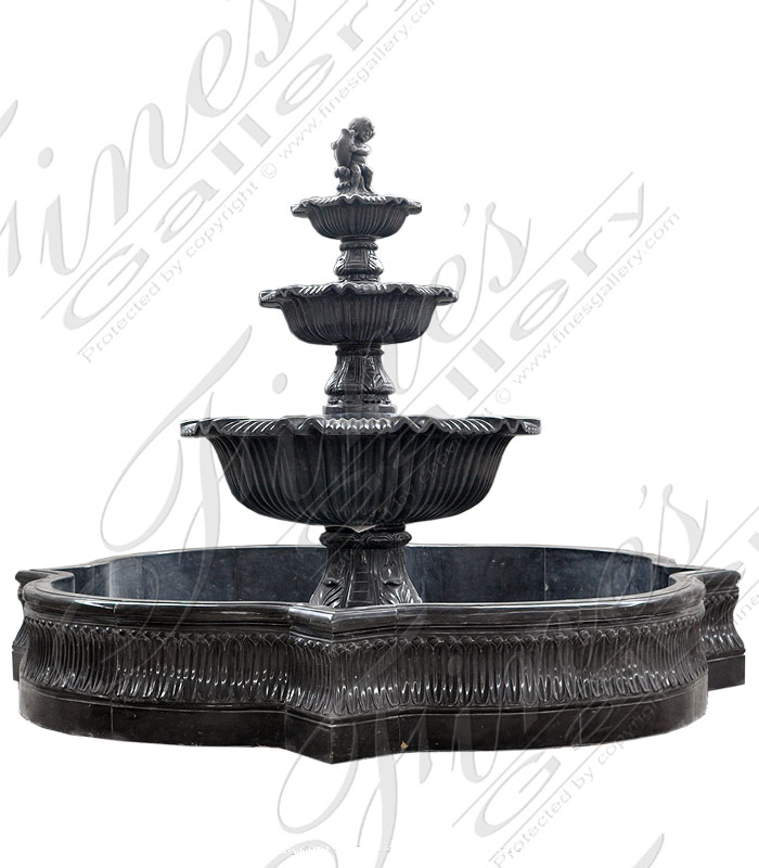 Black Marble Fountain
