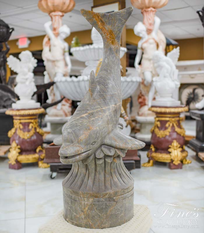 Marble Dolphin Fountain