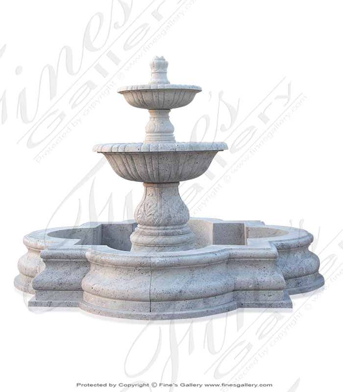 Exotic White Granite Fountain