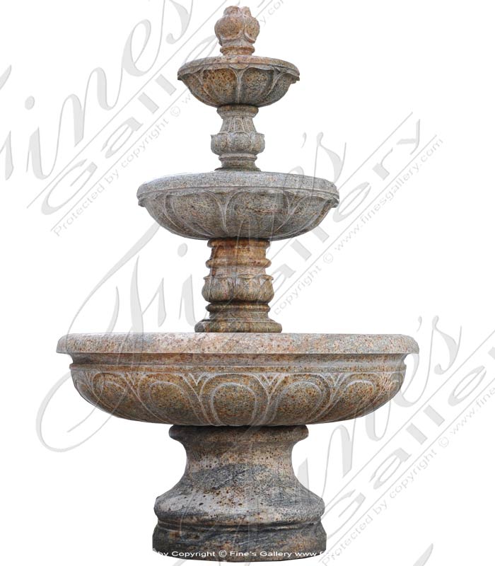 Tuscan Granite Garden Fountain