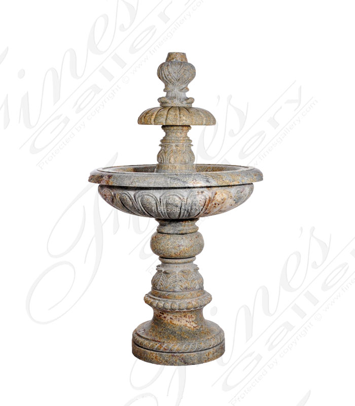 Granite Fleur De Lis Fountain