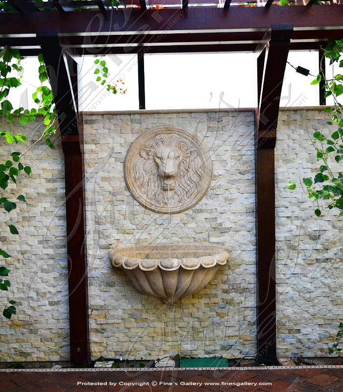 Beige Marble Wall Fountain