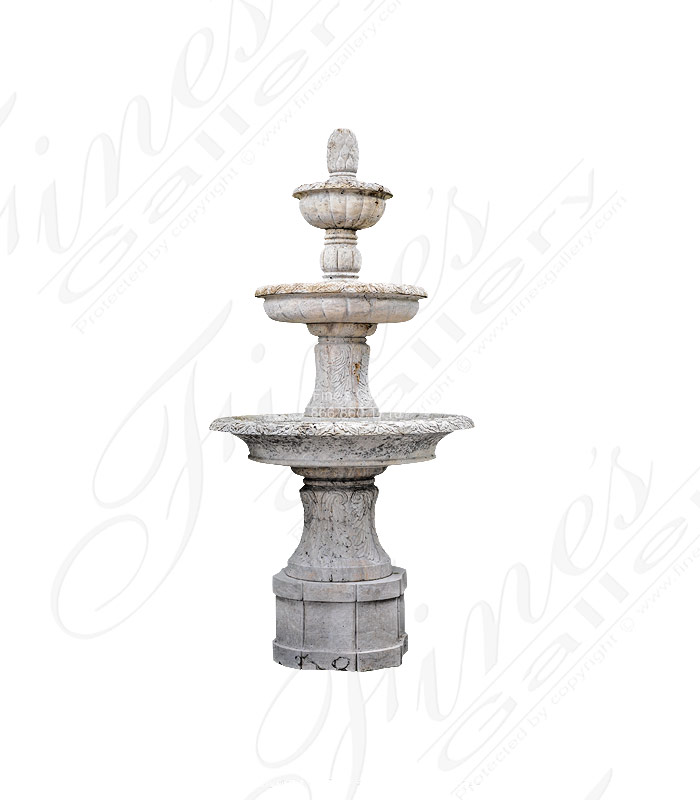 Vintage Collection - Tiered Fountain In Light Travertine