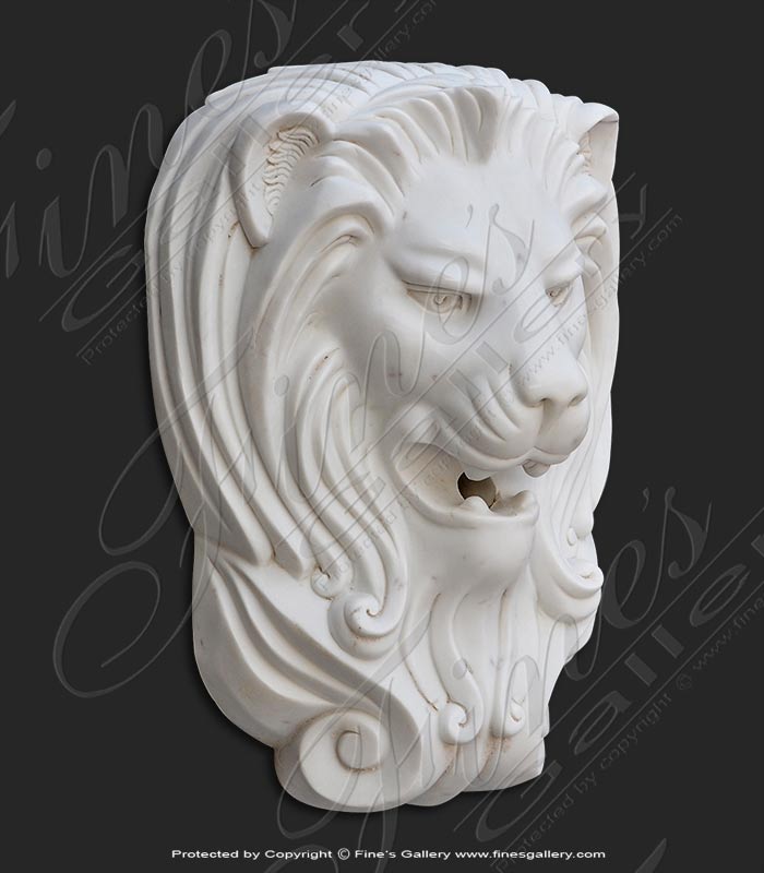 Marble Lion Head Fountain