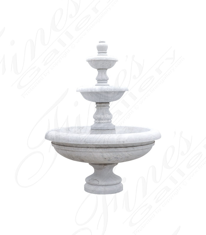 Simplistic White Marble Fountain