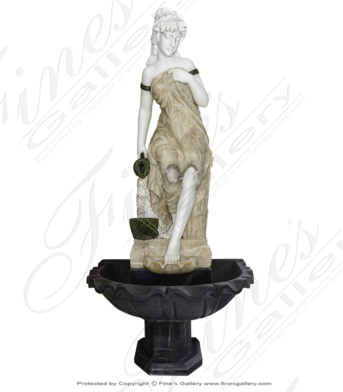 Victorian Lady Marble Fountain