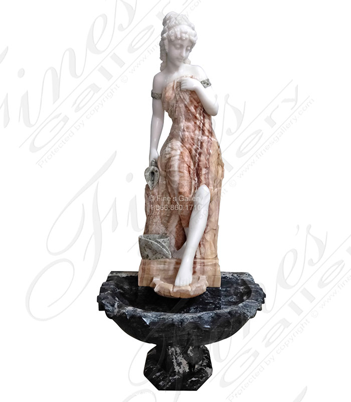 Victorian Lady Marble Fountain